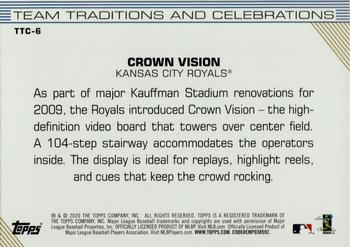 2020 Topps Opening Day - Team Traditions and Celebrations #TTC-6 Crown Vision Back