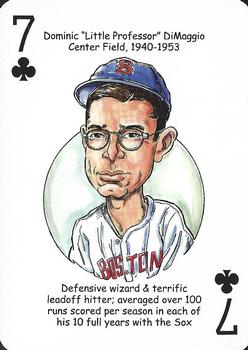 2019 Hero Decks Boston Red Sox Baseball Heroes Playing Cards (15th Edition) #7♣ Dom DiMaggio Front
