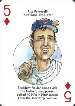 2019 Hero Decks Boston Red Sox Baseball Heroes Playing Cards (15th Edition) #5♦ Rico Petrocelli Front