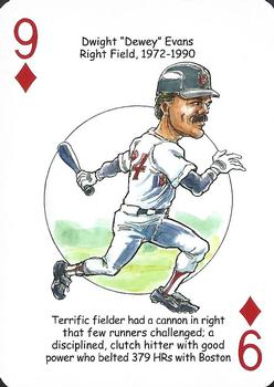 2019 Hero Decks Boston Red Sox Baseball Heroes Playing Cards (15th Edition) #9♦ Dwight Evans Front