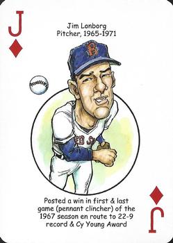 2019 Hero Decks Boston Red Sox Baseball Heroes Playing Cards (15th Edition) #J♦ Jim Lonborg Front