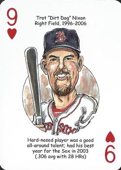 2019 Hero Decks Boston Red Sox Baseball Heroes Playing Cards (15th Edition) #9♥ Trot Nixon Front