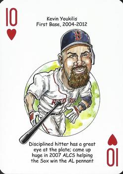 2019 Hero Decks Boston Red Sox Baseball Heroes Playing Cards (15th Edition) #10♥ Kevin Youkilis Front