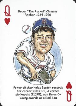 2019 Hero Decks Boston Red Sox Baseball Heroes Playing Cards (15th Edition) #Q♥ Roger Clemens Front