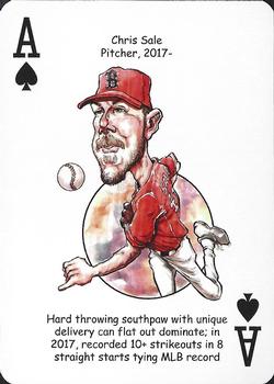 2019 Hero Decks Boston Red Sox Baseball Heroes Playing Cards (15th Edition) #A♠ Chris Sale Front