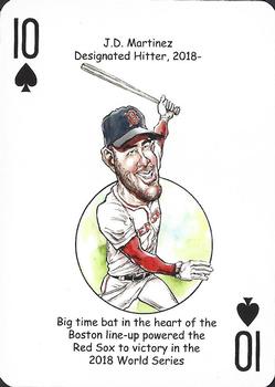 2019 Hero Decks Boston Red Sox Baseball Heroes Playing Cards (15th Edition) #10♠ J.D. Martinez Front
