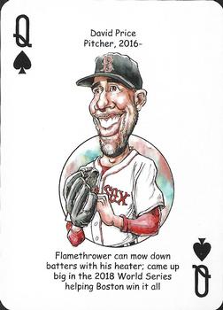 2019 Hero Decks Boston Red Sox Baseball Heroes Playing Cards (15th Edition) #Q♠ David Price Front