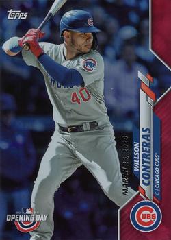 2020 Topps Opening Day - Red Foil #24 Willson Contreras Front