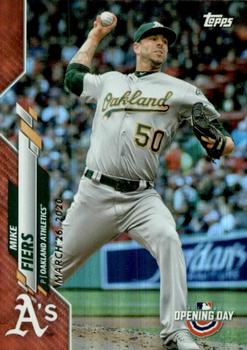 2020 Topps Opening Day - Red Foil #58 Mike Fiers Front