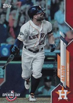 2020 Topps Opening Day - Red Foil #89 Jose Altuve Front
