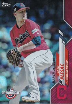 2020 Topps Opening Day - Red Foil #92 Zach Plesac Front