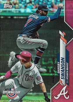 2020 Topps Opening Day - Red Foil #116 Dansby Swanson Front