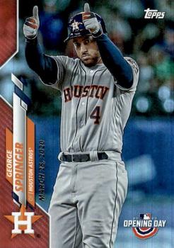 2020 Topps Opening Day - Red Foil #146 George Springer Front