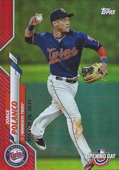 2020 Topps Opening Day - Red Foil #148 Jorge Polanco Front