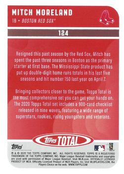 2020 Topps Total #124 Mitch Moreland Back