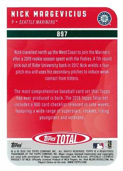 2020 Topps Total #897 Nick Margevicius Back