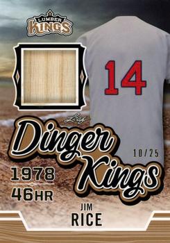 2020 Leaf Lumber Kings - Dinger Kings Relics #DK-09 Jim Rice Front