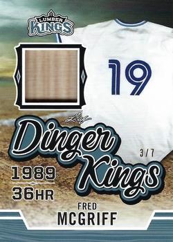 2020 Leaf Lumber Kings - Dinger Kings Relics Platinum #DK-07 Fred McGriff Front