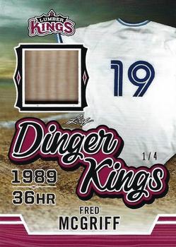 2020 Leaf Lumber Kings - Dinger Kings Relics Red #DK-07 Fred McGriff Front