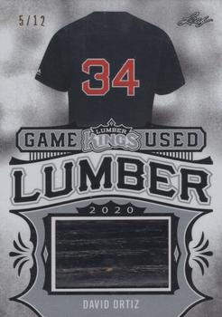 2020 Leaf Lumber Kings - Game Used Lumber Relics Silver #GUL-14 David Ortiz Front