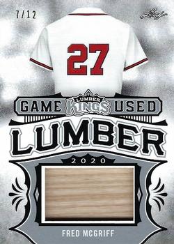 2020 Leaf Lumber Kings - Game Used Lumber Relics Silver #GUL-21 Fred McGriff Front