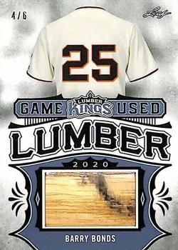 2020 Leaf Lumber Kings - Game Used Lumber Relics Platinum #GUL-05 Barry Bonds Front