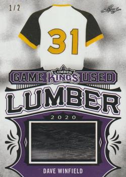 2020 Leaf Lumber Kings - Game Used Lumber Relics Purple #GUL-13 Dave Winfield Front