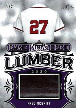 2020 Leaf Lumber Kings - Game Used Lumber Relics Purple #GUL-21 Fred McGriff Front