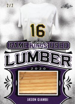 2020 Leaf Lumber Kings - Game Used Lumber Relics Purple #GUL-28 Jason Giambi Front