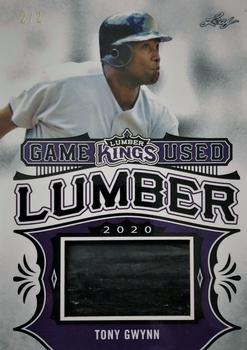 2020 Leaf Lumber Kings - Game Used Lumber Relics Purple #GUL-62 Tony Gwynn Front