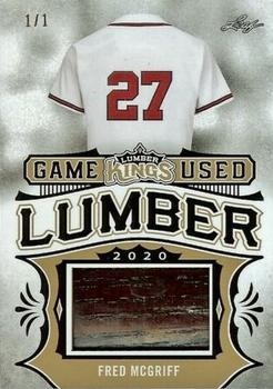 2020 Leaf Lumber Kings - Game Used Lumber Relics Gold #GUL-21 Fred McGriff Front