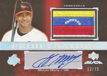 2007 UD Black - Pride of a Nation Autographs #PN-MM Melvin Mora Front
