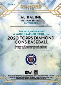 2020 Topps Diamond Icons #AC-AK Al Kaline Back