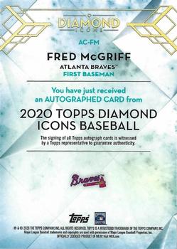 2020 Topps Diamond Icons #AC-FM Fred McGriff Back