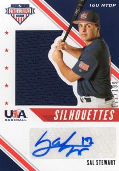 2020 Panini USA Baseball Stars & Stripes - USA BB Silhouettes Signatures Jerseys #USJ-SS Sal Stewart Front