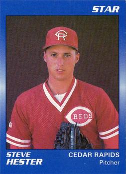 1989 Star Cedar Rapids Reds - Platinum #27 Steve Hester Front