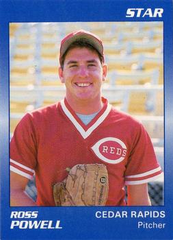 1989 Star Cedar Rapids Reds - Platinum #30 Ross Powell Front