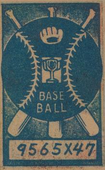 1948 Baseball Backs Menko (JCM 2) #NNO Tetsuharu Kawakami Back