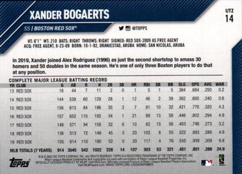 2020 Topps Utz #14 Xander Bogaerts Back