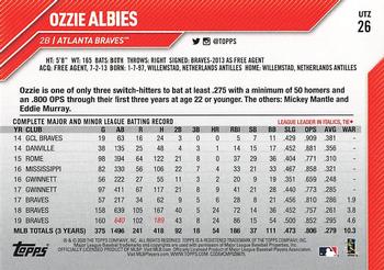 2020 Topps Utz #26 Ozzie Albies Back