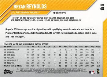 2020 Topps Utz #48 Bryan Reynolds Back