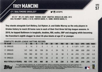 2020 Topps Utz #57 Trey Mancini Back