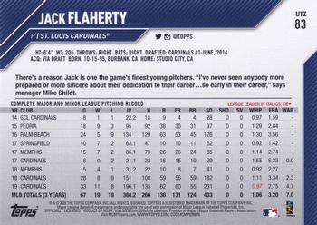 2020 Topps Utz #83 Jack Flaherty Back