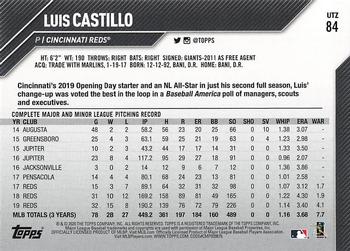 2020 Topps Utz #84 Luis Castillo Back