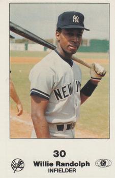 1985 New York Yankees Police #1 Willie Randolph Front