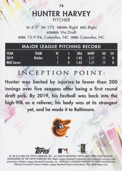 2020 Topps Inception - Purple #76 Hunter Harvey Back