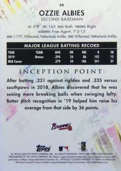 2020 Topps Inception - Purple #99 Ozzie Albies Back