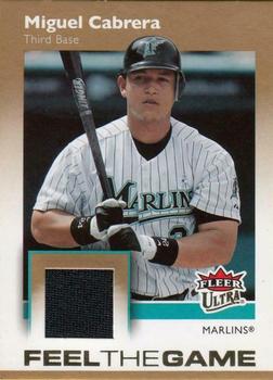 2007 Ultra - Feel the Game Materials #FG-MC Miguel Cabrera Front
