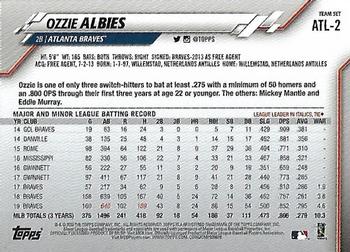 2020 Topps Atlanta Braves #ATL-2 Ozzie Albies Back
