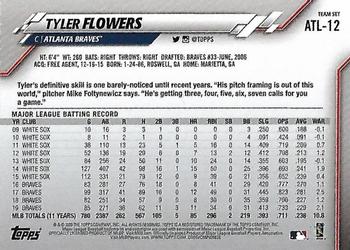 2020 Topps Atlanta Braves #ATL-12 Tyler Flowers Back